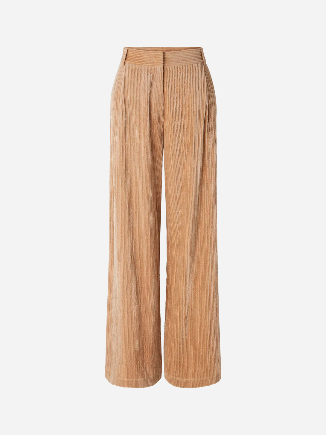 Rose Tan Paseo Womens Sessun Wide Leg Corduroy Trousers High Waisted Pants 