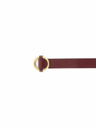 Burgundy Tisao Belt Womens Belt Sessun Leather Belt 