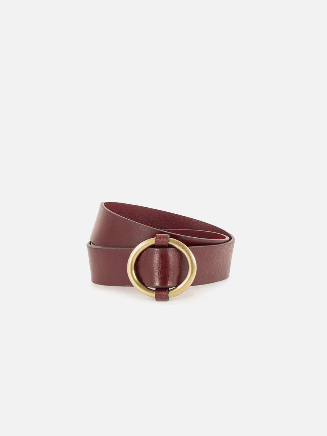 Burgundy Tisao Belt Womens Belt Sessun Leather Belt 