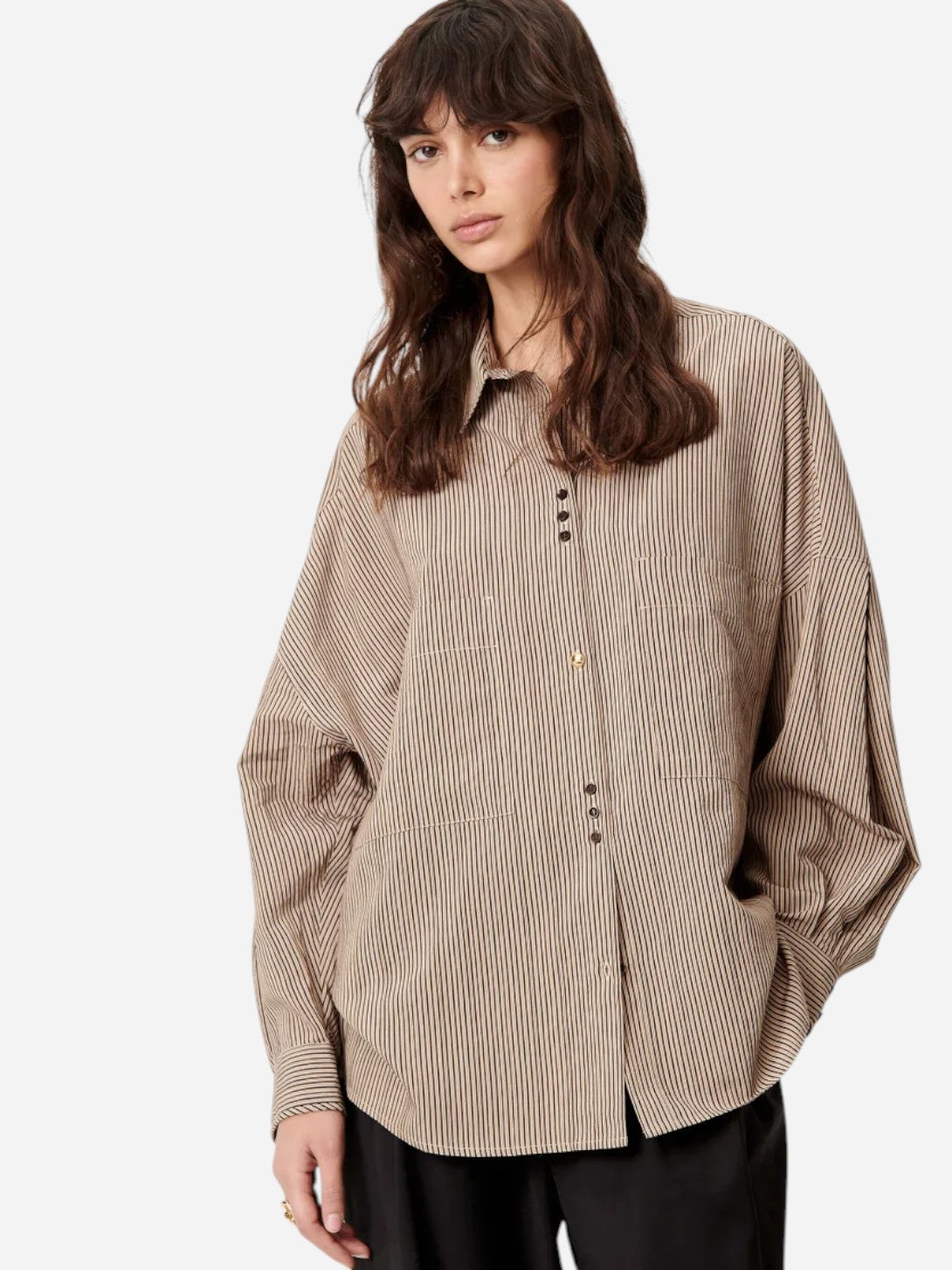 Ebonysand Fontania Womens Woven Button Up Shirt Sessun Clothing