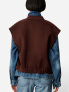 Espresso Helspark Womens Wool Vest Sessun 