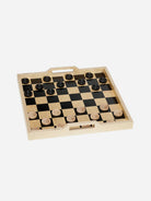 Black/Natural Wood The Checkers Tray Set Wolfum Brand Checkers