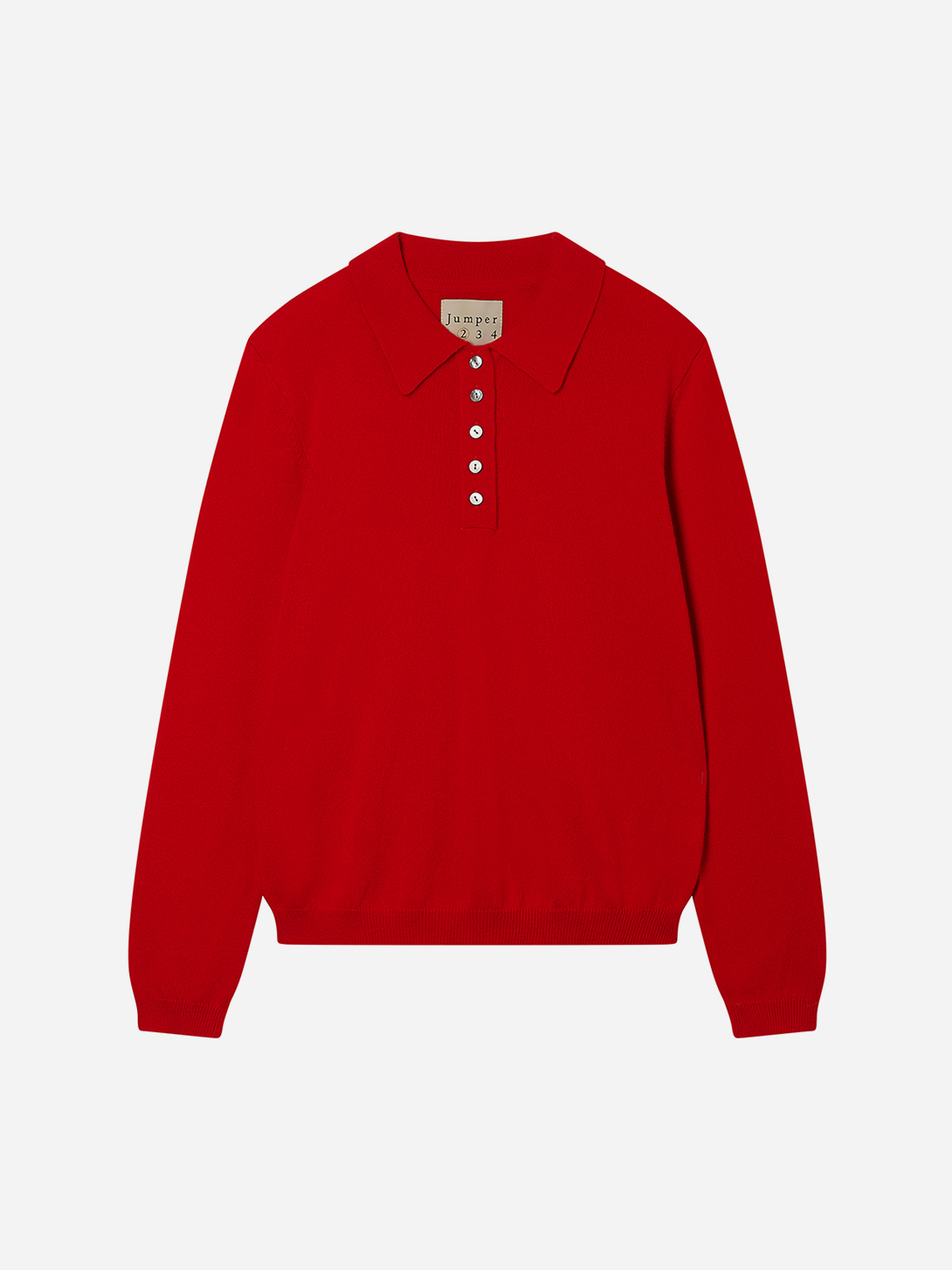 Rose Plain Polo Jumper1234 Womens Cashmere Light Knit Collared Polo Shirt 