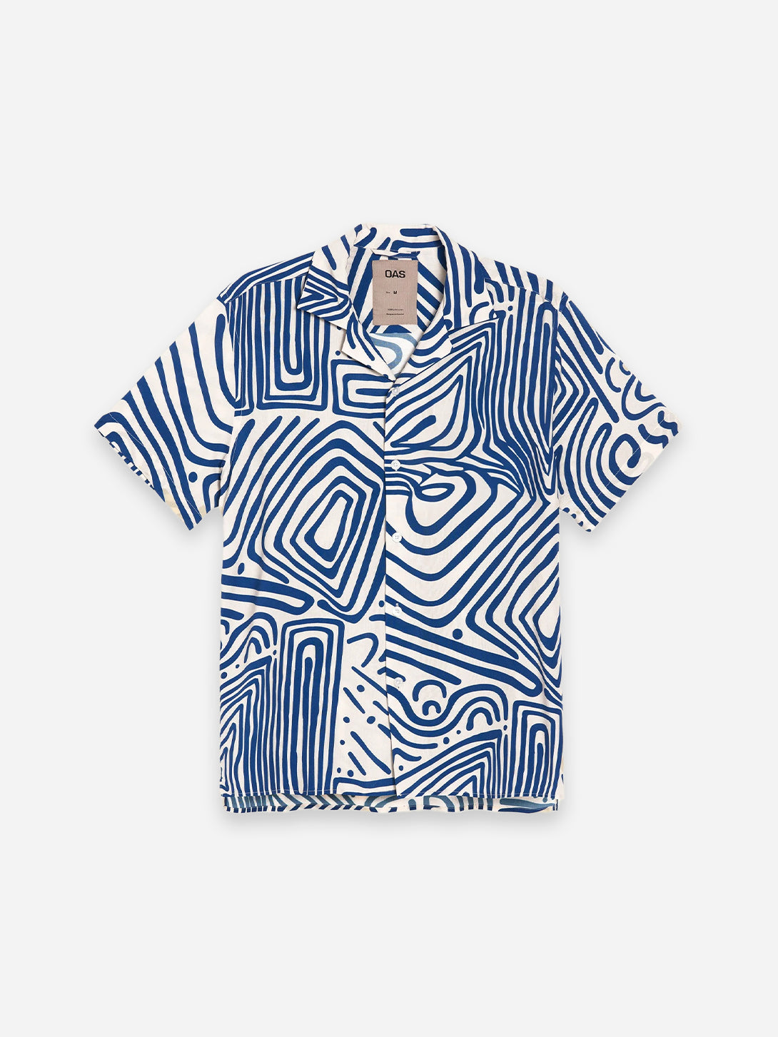 Eldovado Viscose Shirt Mens OAS Camp Collar Shirt Viscose Shirt 