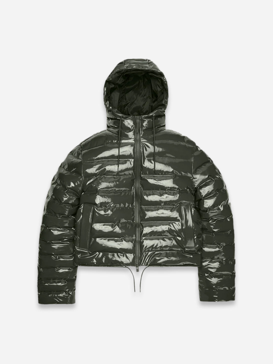 Swamp Lohja Short Puffer Jacket Mens Short Green Puffer Jacket Rains Hooded Outerwear