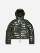 Swamp Lohja Short Puffer Jacket Mens Short Green Puffer Jacket Rains Hooded Outerwear