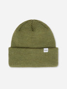 Olive Merino Wool Knit Beanie