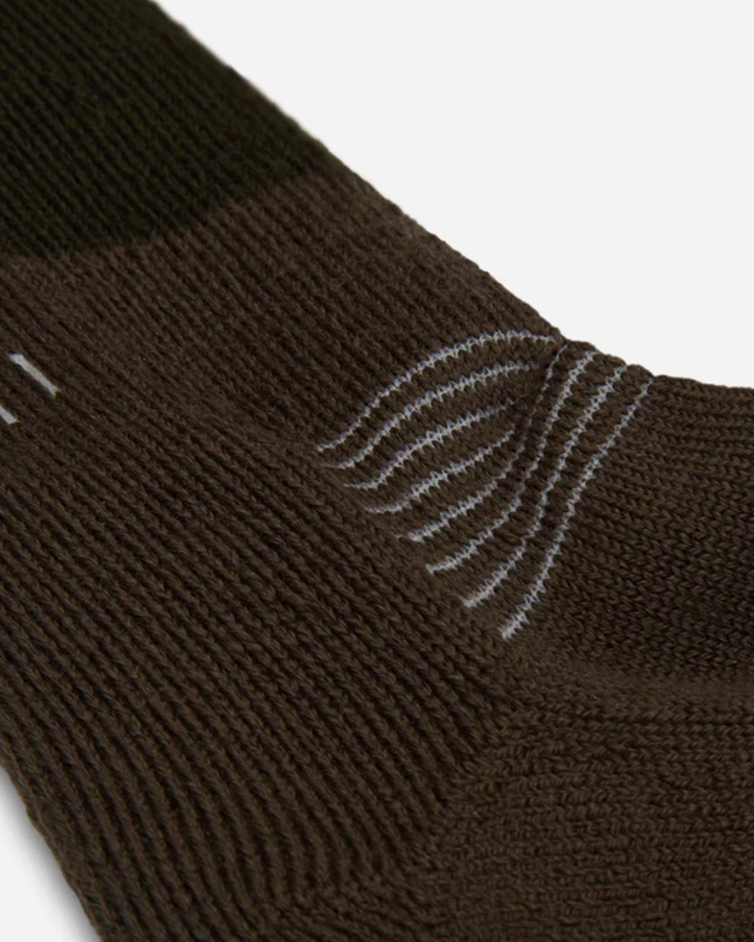 Olive Merino Wool Stripe Function Boot Sock Druthers