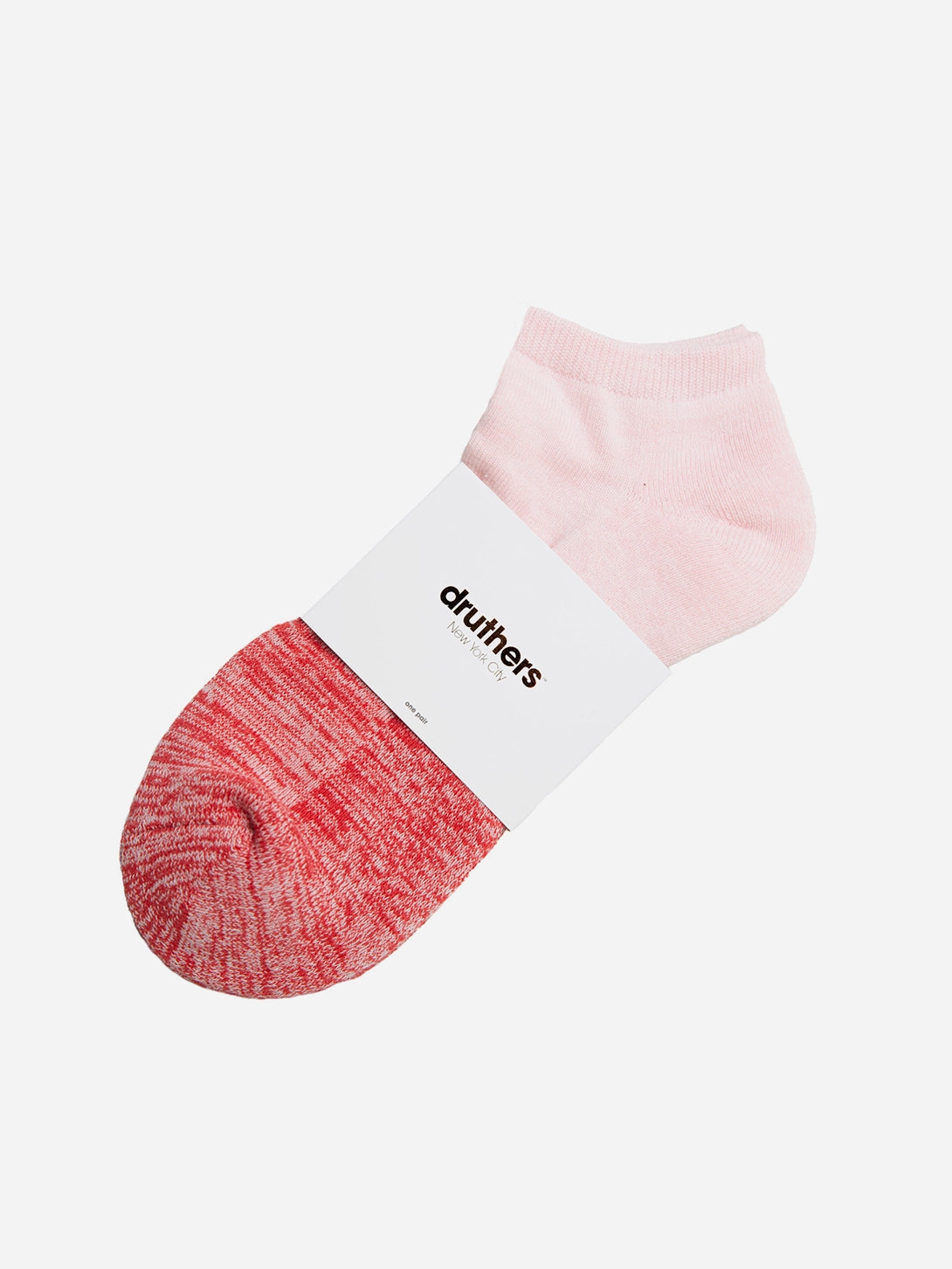 Bubble Gum Everyday Organic Cotton Blocked Ankle Sock Druthers Mens