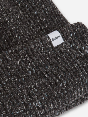 Charcoal Melange Recycled Cotton Melange Beanie Druthers O.N.S