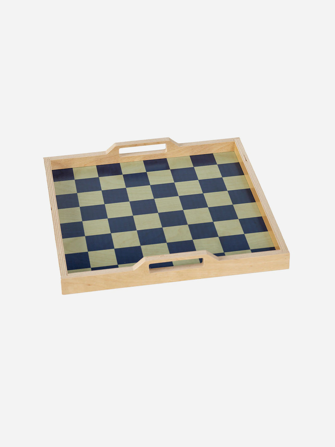 Navy/Mint The Checkers Tray Set Wolfum Brand Checkers