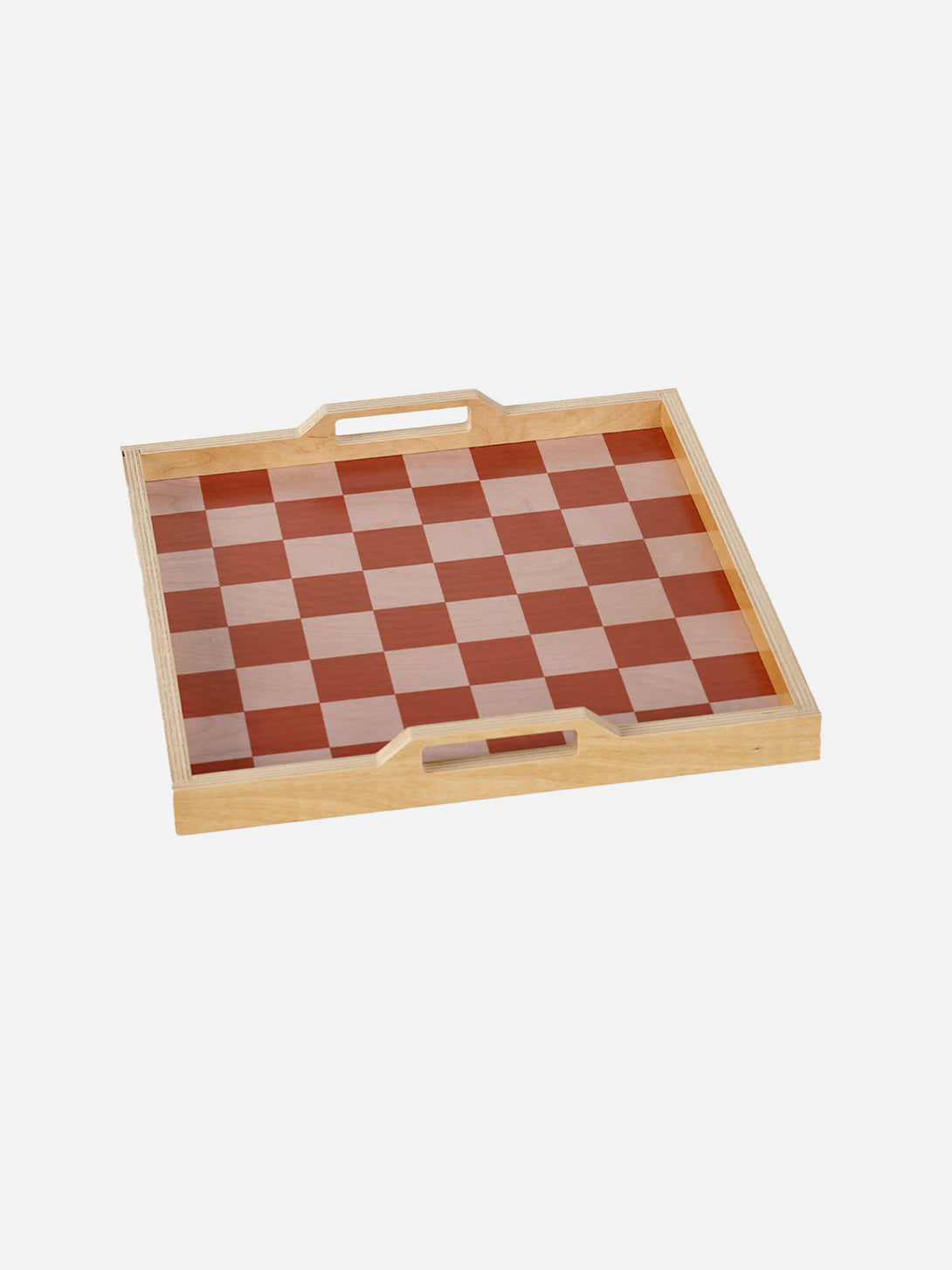 Lavender/Brown The Checkers Tray Set Wolfum Brand Checkers