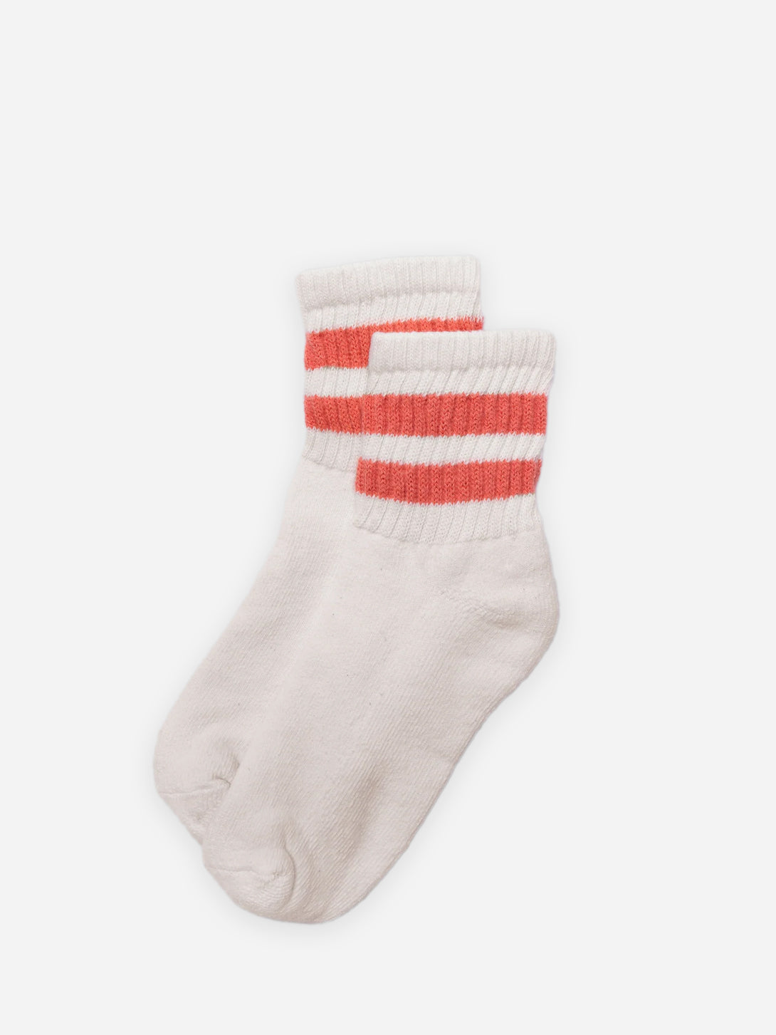 Coral The Mono Stripe Quarter Crew American Trench Crew Socks 