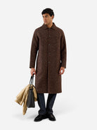 Brown Fleck Minnesota Overcoat Mens Heavy Overcoat Percival Clothing