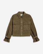 Beech Corduroy Cropped Shirt Jacket Womens Shirt Jacket Collared Button Up Future Classics