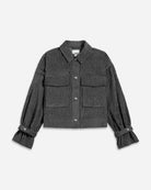 Raven Corduroy Cropped Shirt Jacket Womens Shirt Jacket Collared Button Up Future Classics