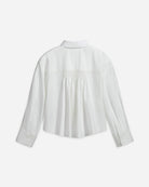 Off White Flared Shirt Womens Collared Woven Button Up Shirt Future Classics