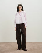 Orchid Tint Flared Shirt Womens Collared Woven Button Up Shirt Future Classics