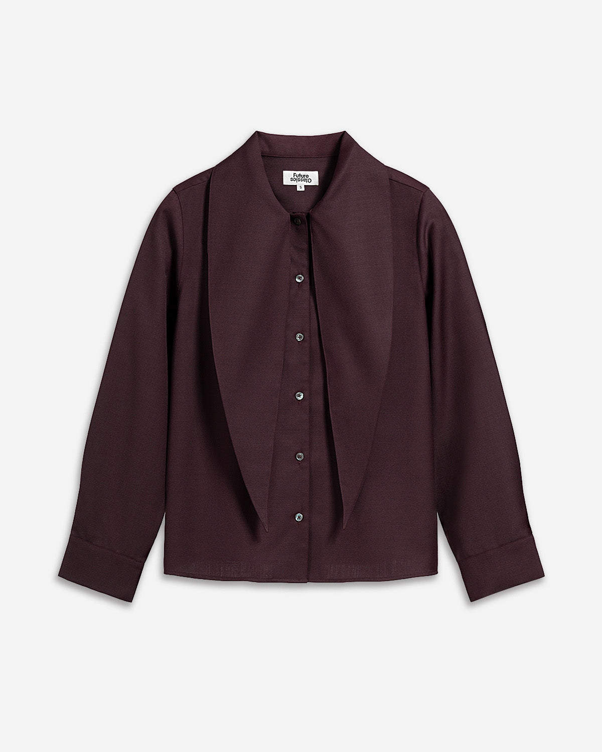 Pinot Noir Scarf Collar Shirt Womens Woven Shirt Future Classics