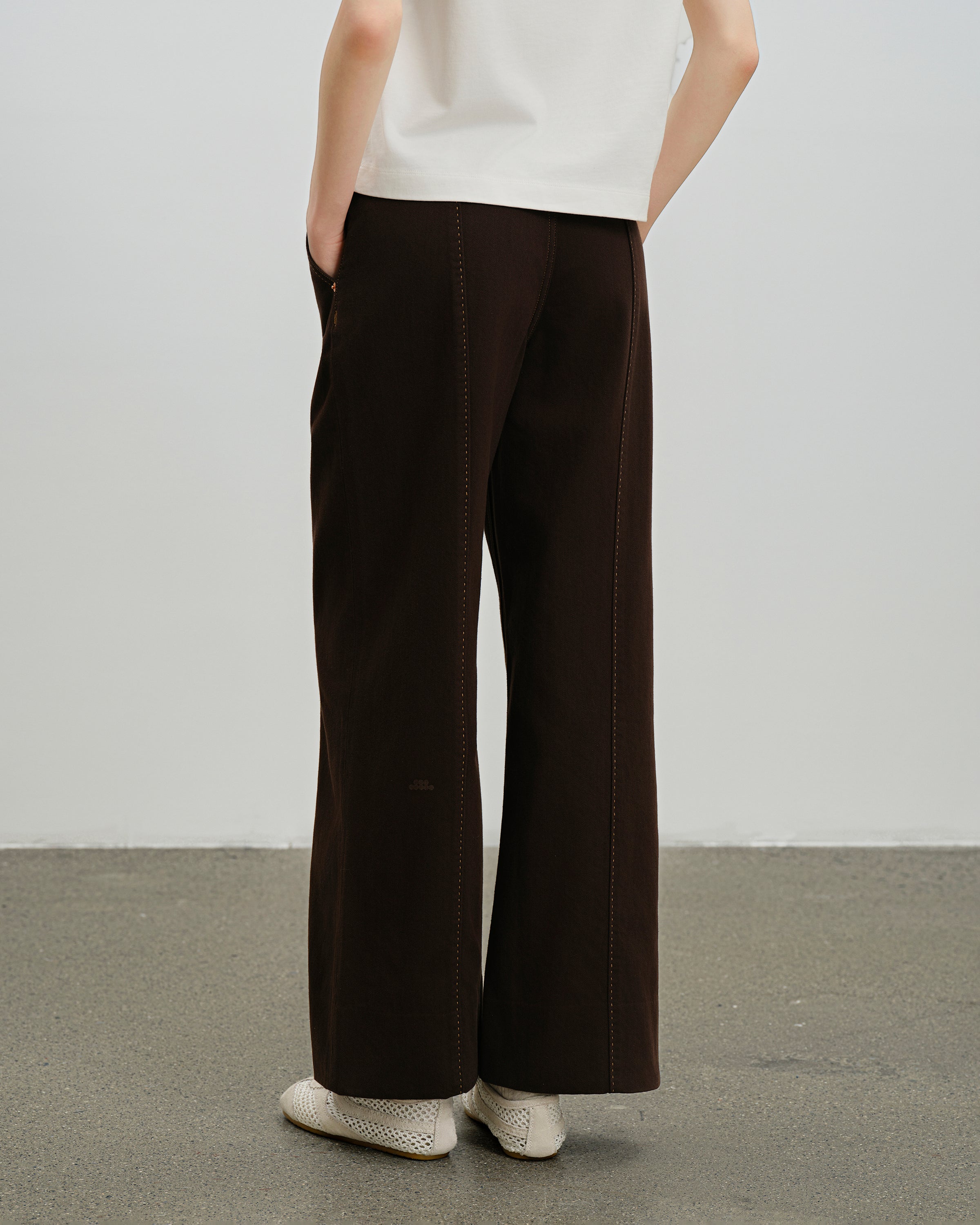 Coffee Bean Panel Jeans Coffee Bean Womens Wide Leg Brown Denim Jeans Future Classics Clothing