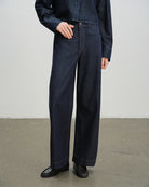 Dk Indigo Stripes Pinstripe Wide Leg Jeans Womens Pinstripe Wide leg Denim Pants Denim Jeans Future Classics Clothing 
