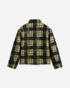 Forest Night Checks Plaid Teddy Pile Jacket Womens Checkered Jacket Future Classics 