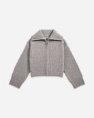 Iris Purple Heather Resort Zip Sweater Womens Zip Sweater Future Classics 