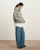 Lint Heather Resort Zip Sweater Womens Zip Sweater Future Classics 