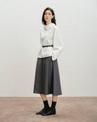 Pure White Reversed Collar Top Womens White Woven Shirt Future Classics