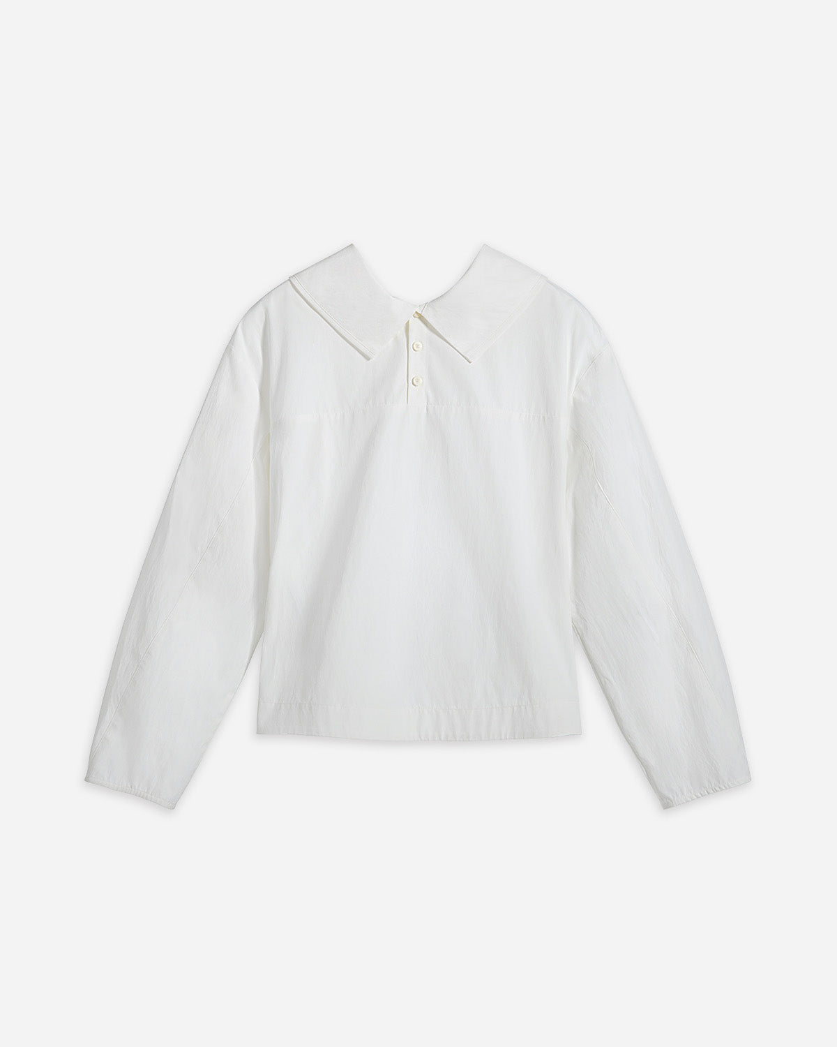 Pure White Reversed Collar Top Womens White Woven Shirt Future Classics
