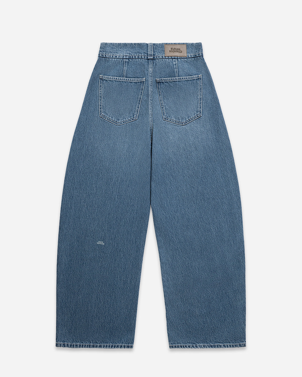Lt Indigo Round Jeans Womens Light Wash Denim Relaxed Jeans Future Classics