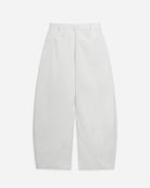 Pure White Sculpted Seam Barrel Pants Womens Cotton Pants Future Classics