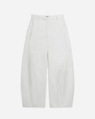 Pure White Sculpted Seam Barrel Pants Womens Cotton Pants Future Classics