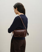 Chocolate Brown Small Loaf Vintage Crossbody Womens Small Leather Bag Future Classics