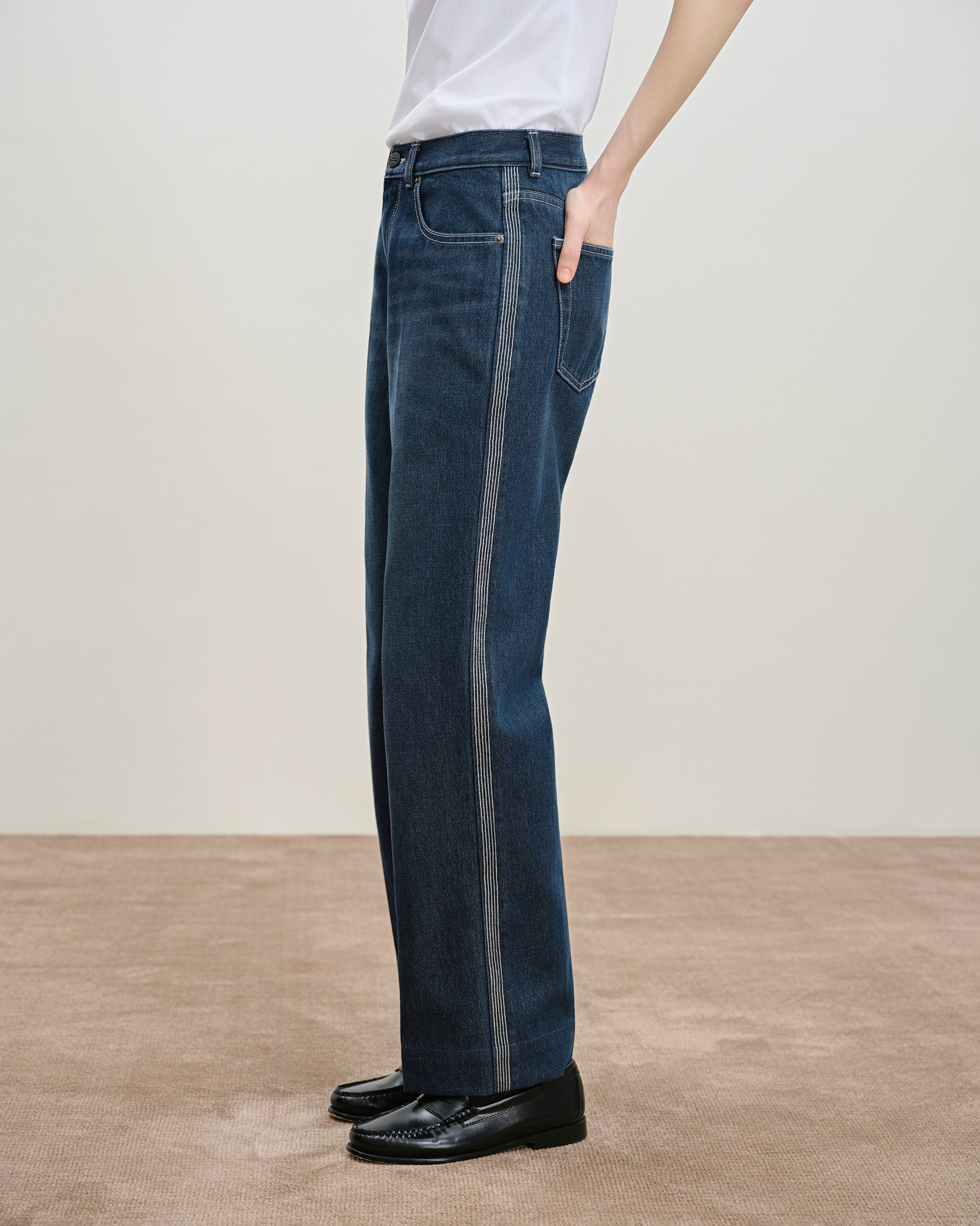 Dk Indigo Straight Leg Jeans Womens Denim Jeans Straight Fit Denim Future Classics