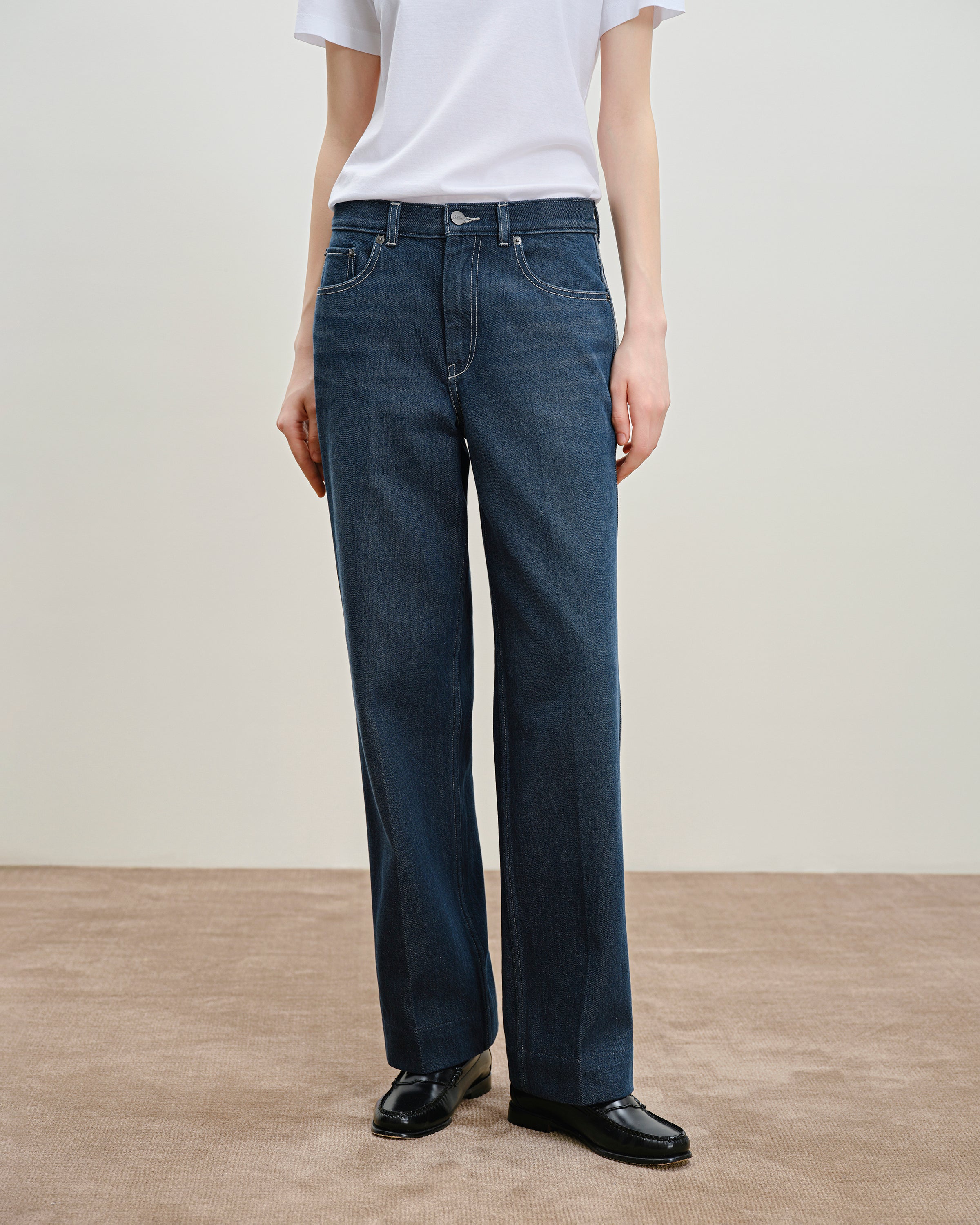 Dk Indigo Straight Leg Jeans Womens Denim Jeans Straight Fit Denim Future Classics
