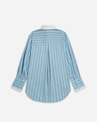 Iris Purple Stripes Striped Oversized Shirt Womens Striped Woven Shirt Future Classics