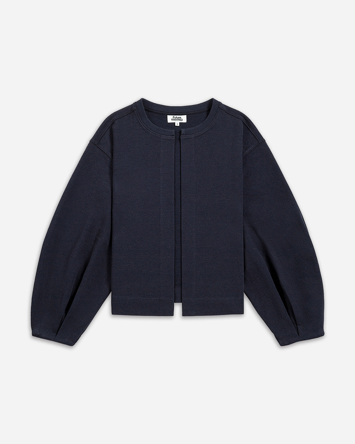 Titanium Textured Split Cardigan Deep Jazz Blue Womens Open Cardigan Future Classics