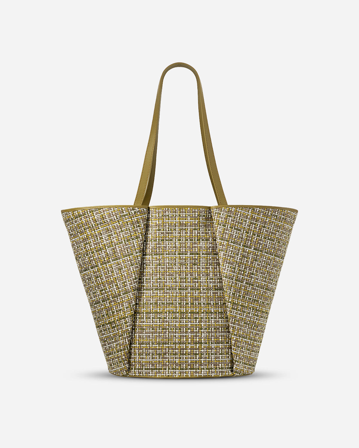 Green Moss Large Lamp Shade Tweed Tote Large Shoulder Tote Bag Utility Outdoor Beach Tote Future Classics Handbags 