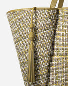Green Moss Large Lamp Shade Tweed Tote Large Shoulder Tote Bag Utility Outdoor Beach Tote Future Classics Handbags 