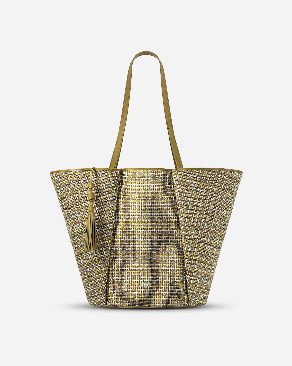 Green Moss Large Lamp Shade Tweed Tote Large Shoulder Tote Bag Utility Outdoor Beach Tote Future Classics Handbags 