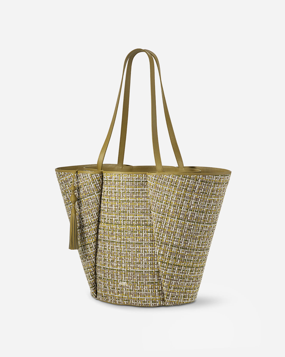 Green Moss Large Lamp Shade Tweed Tote Large Shoulder Tote Bag Utility Outdoor Beach Tote Future Classics Handbags 