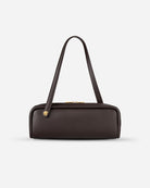 Chocolate Brown Long Loaf Nappa Clutch Womens Leather Shoulder Bag Future Classics Leather Bags 
