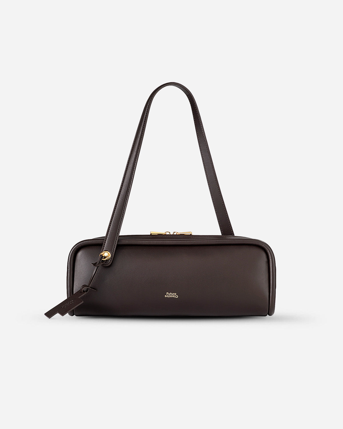 Chocolate Brown Long Loaf Nappa Clutch Womens Leather Shoulder Bag Future Classics Leather Bags 
