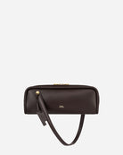 Chocolate Brown Long Loaf Nappa Clutch Womens Leather Shoulder Bag Future Classics Leather Bags 