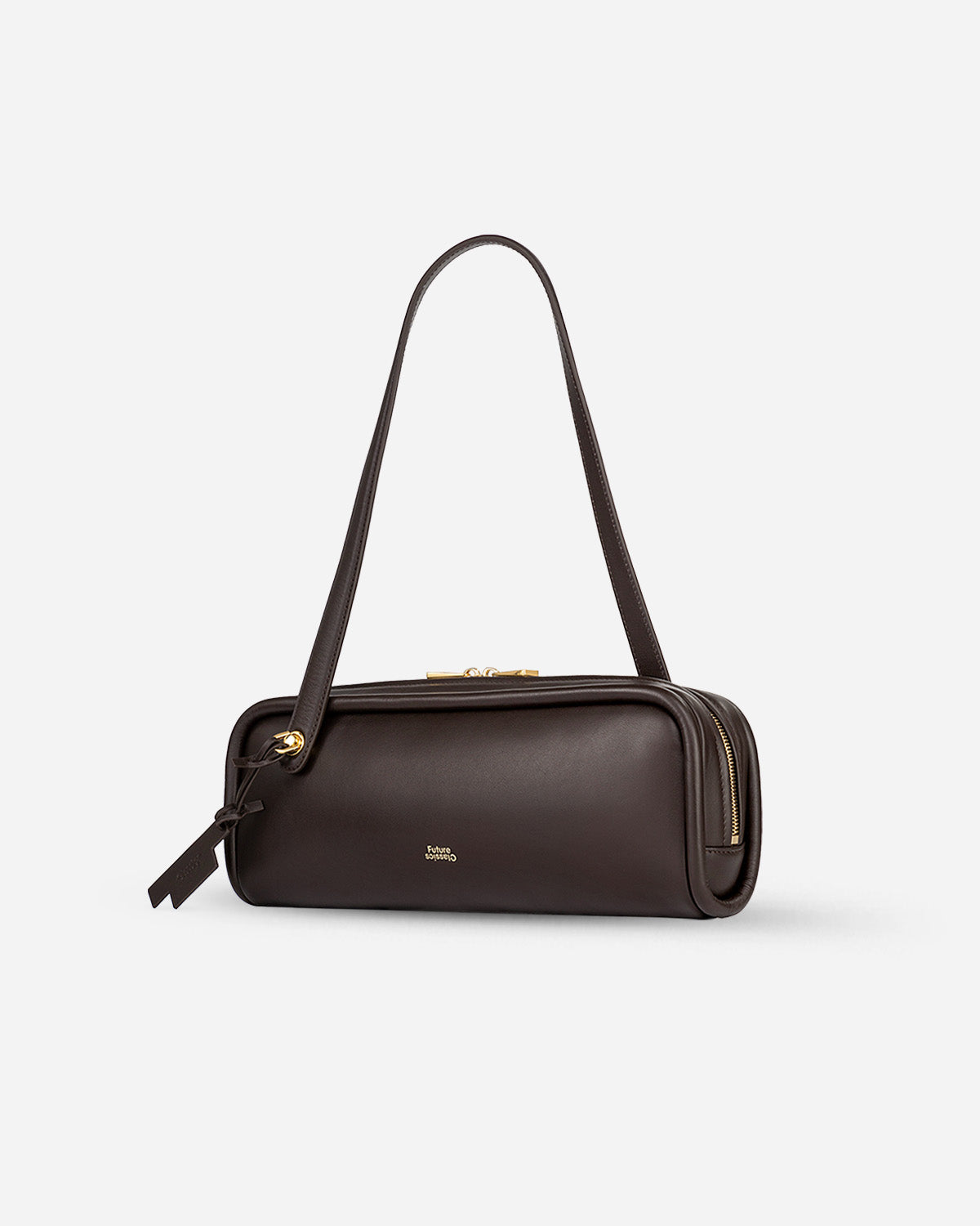 Chocolate Brown Long Loaf Nappa Clutch Womens Leather Shoulder Bag Future Classics Leather Bags 