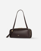 Chocolate Brown Long Loaf Nappa Clutch Womens Leather Shoulder Bag Future Classics Leather Bags 