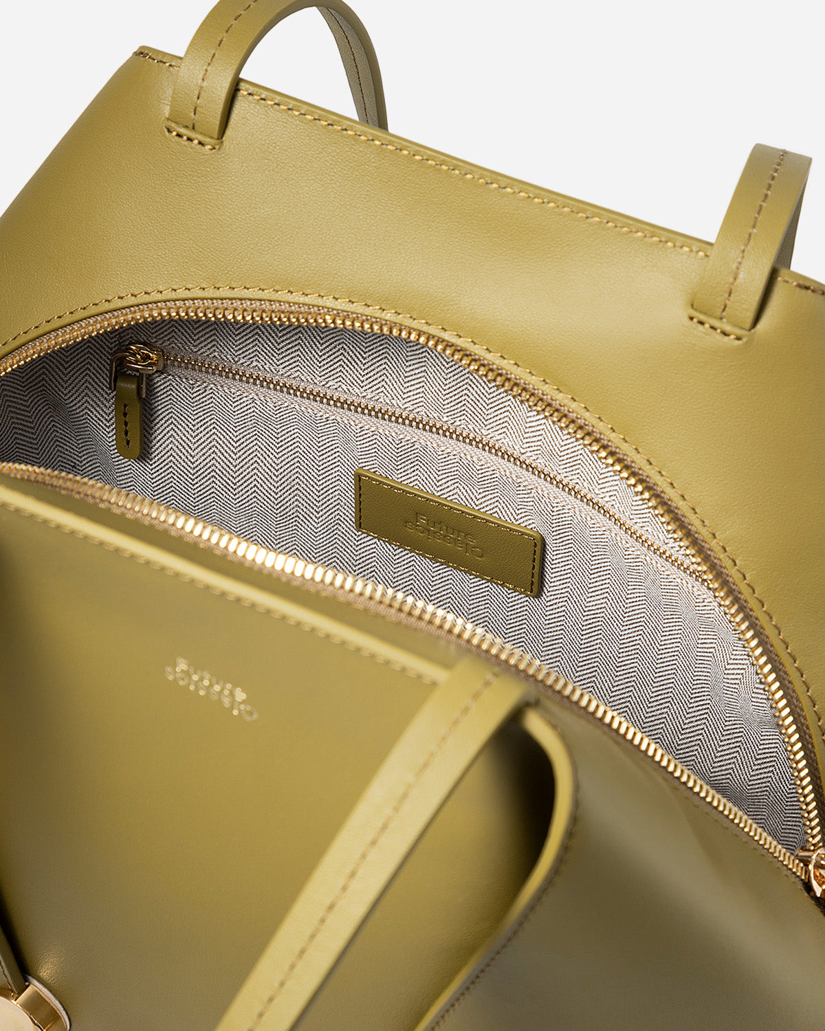 Green Moss Small Collar Nappa Tote Womens leather Shoulder Bag Future Classics Leather Bags 