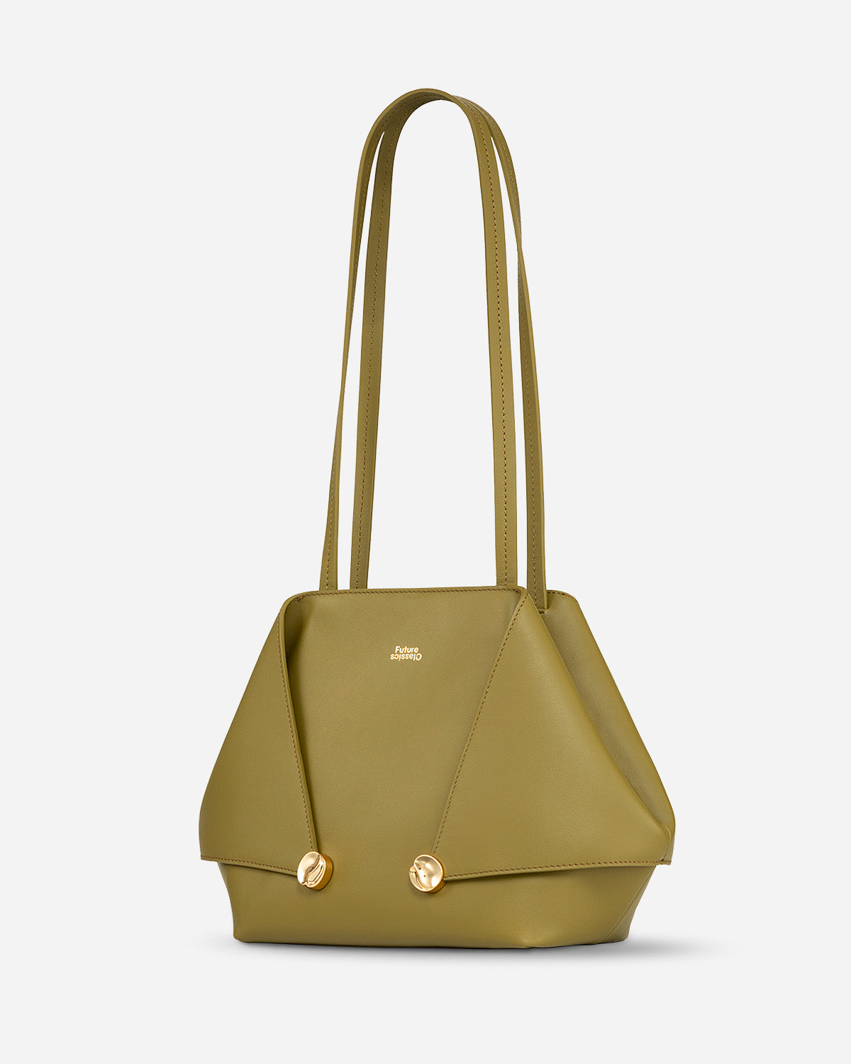 Green Moss Small Collar Nappa Tote Womens leather Shoulder Bag Future Classics Leather Bags 