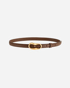 Mocha Night Buckle Goat Belt Womens Leather Belt Future Classics